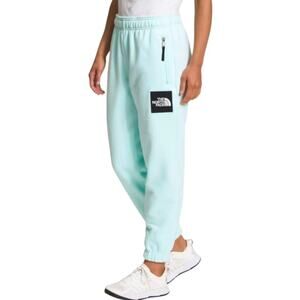 The North Face Woman's Heavyweight Box Fleece Sweatpant In Skylight Blue XXL NEW